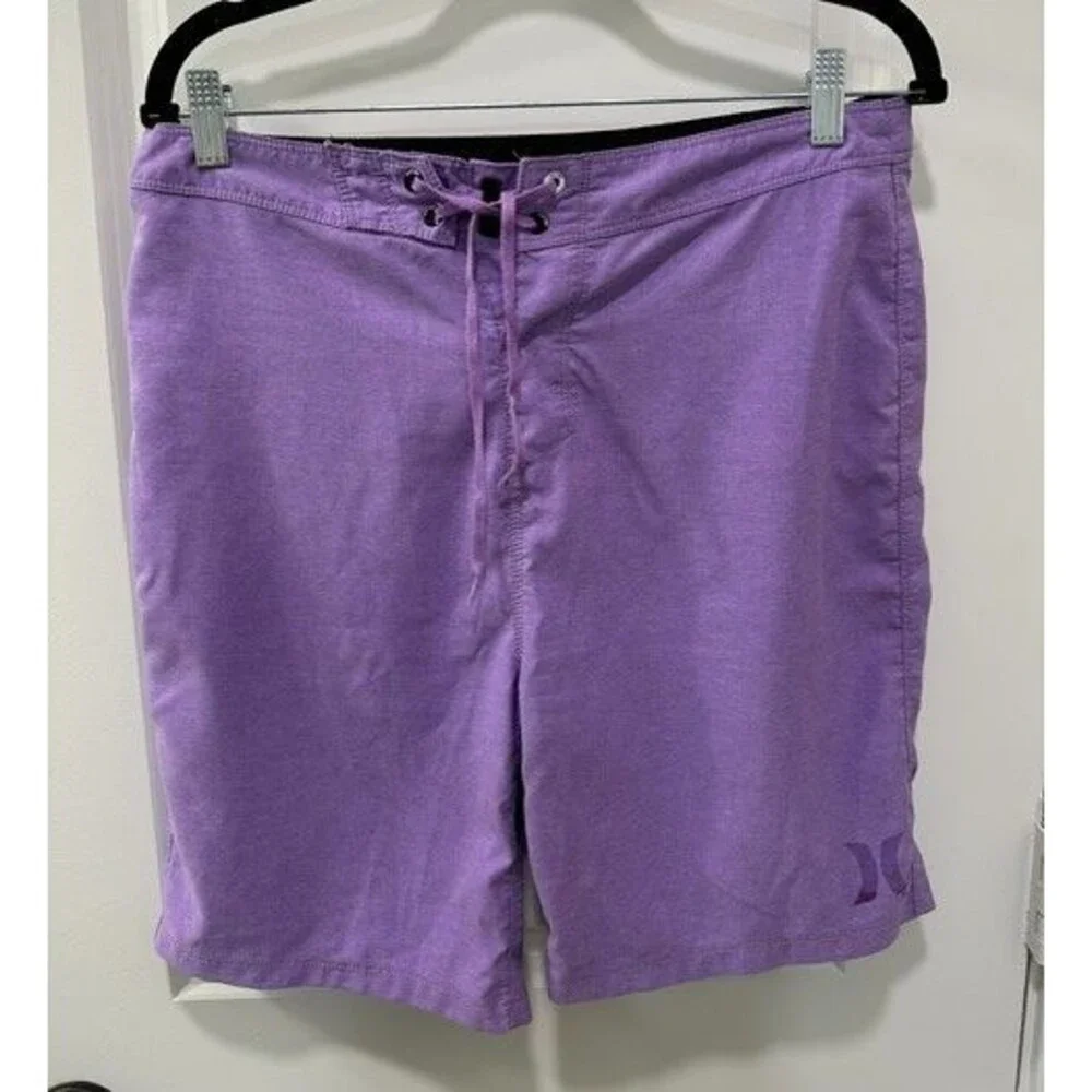 Hurley Men's Board Shorts — Size 30 — Purple Heather, lightweight/Quick Dry
